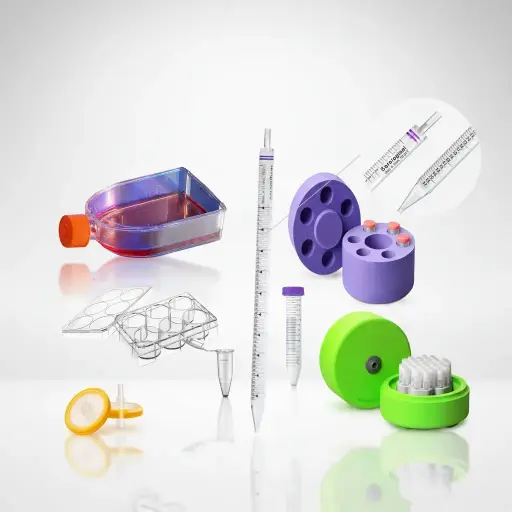 150cm² U-Shaped Canted Neck Cell Culture Flask with Vent Cap