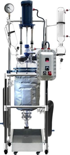 [R20ex] Glass Reactor 20L Jacket w/ Explosion-Proof Motor & Controller 220V